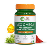 Pure Nutrition Veg Omega from Algal Oil with Astaxanthin Veg Softgel