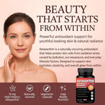 Adorreal Astaxanthin Capsules (60 Capsules) | King of Antioxidants, Skin Health, Eye Protection & Joint Recovery