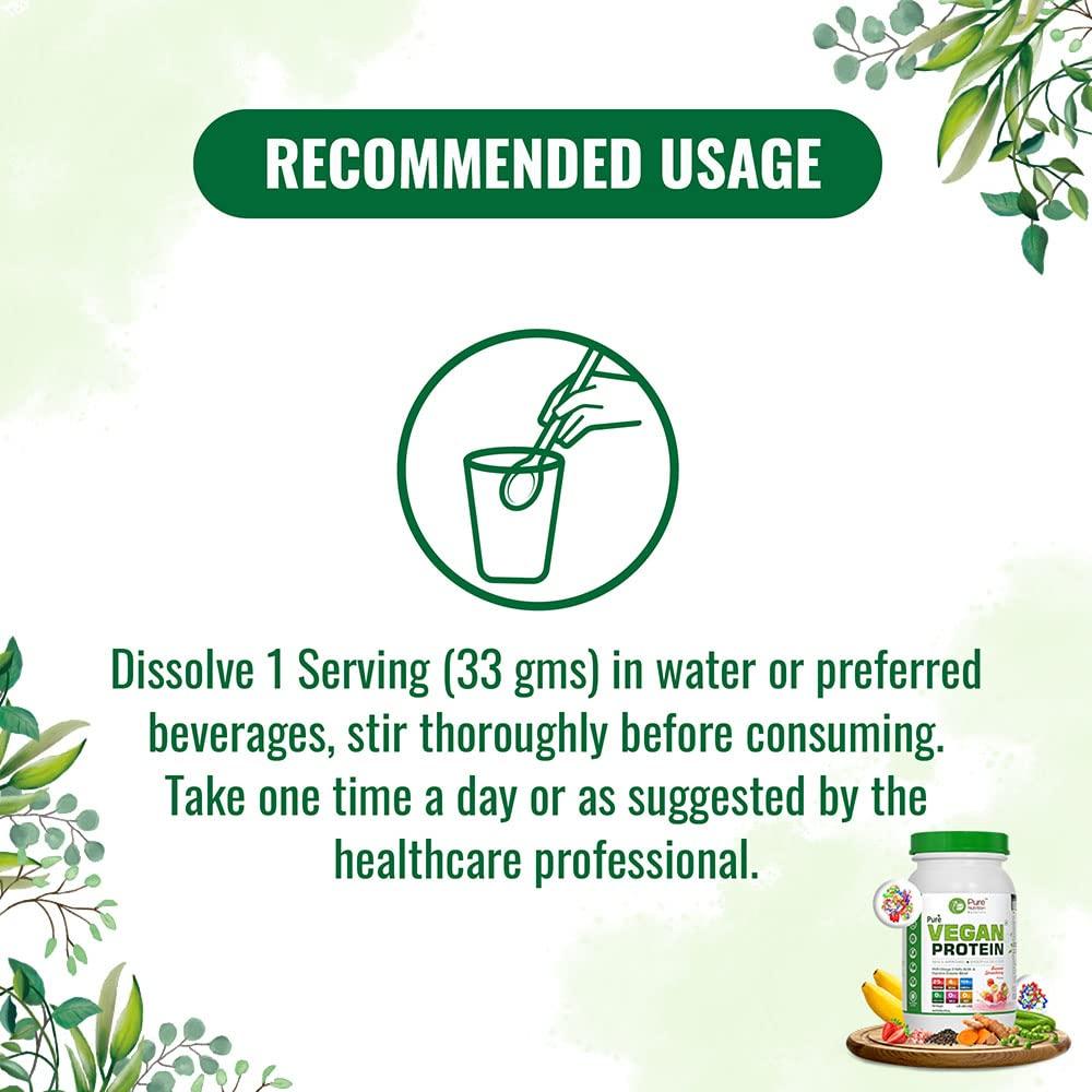 Pure Nutrition Pure Vegan Protein Banana Strawberry - 1kg