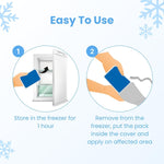 Medtech Cool Pack with Strappable Sleeve | Reusable Ice Cold Pack for Pain Relief | Long-Lasting Cold Therapy for Injuries, Swelling & Muscle Recovery | Flexible, Leak-Proof Gel Pack for First Aid, Sports & Post-Surgery Use