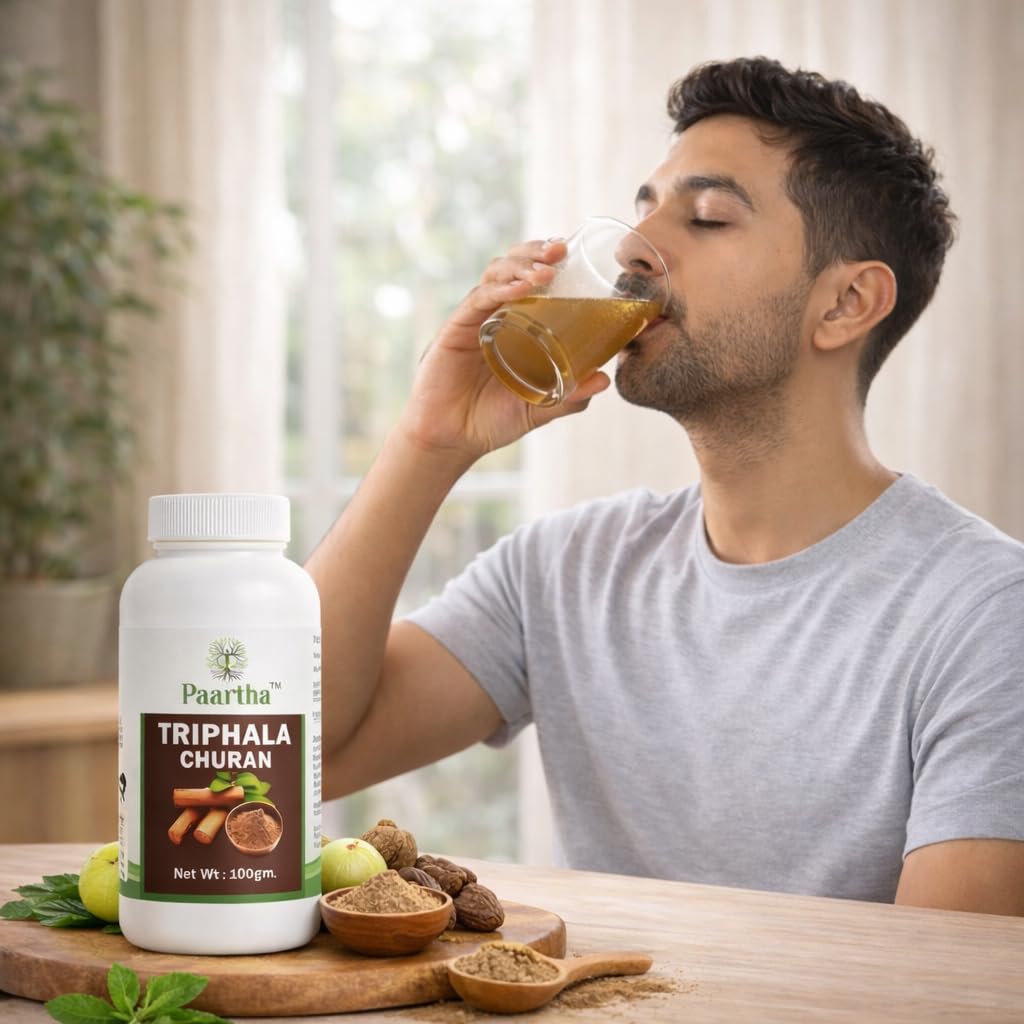 Paartha Triphala Churan – Ayurvedic Herbal Powder for Digestive & Gut Wellness Support – 100g