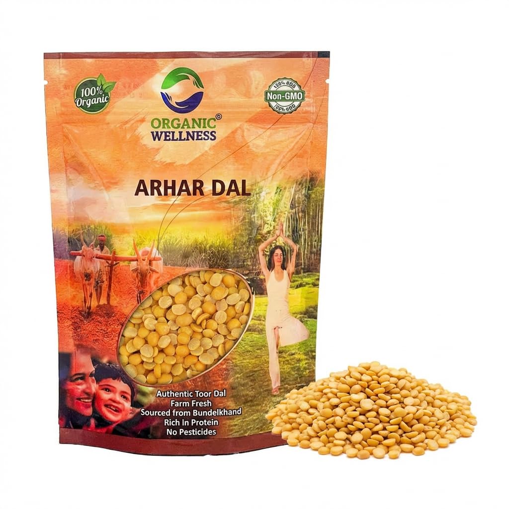Organic Wellness Arhar Dal II Toor Dal - 450 grams