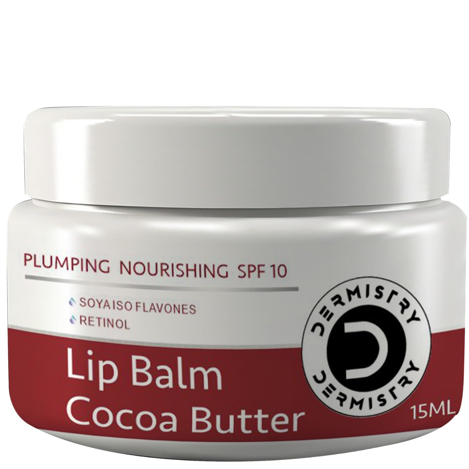 Dermistry Balm Lip Balm for Plumping Nourishing Lightening Cocoa Butter - 15ml