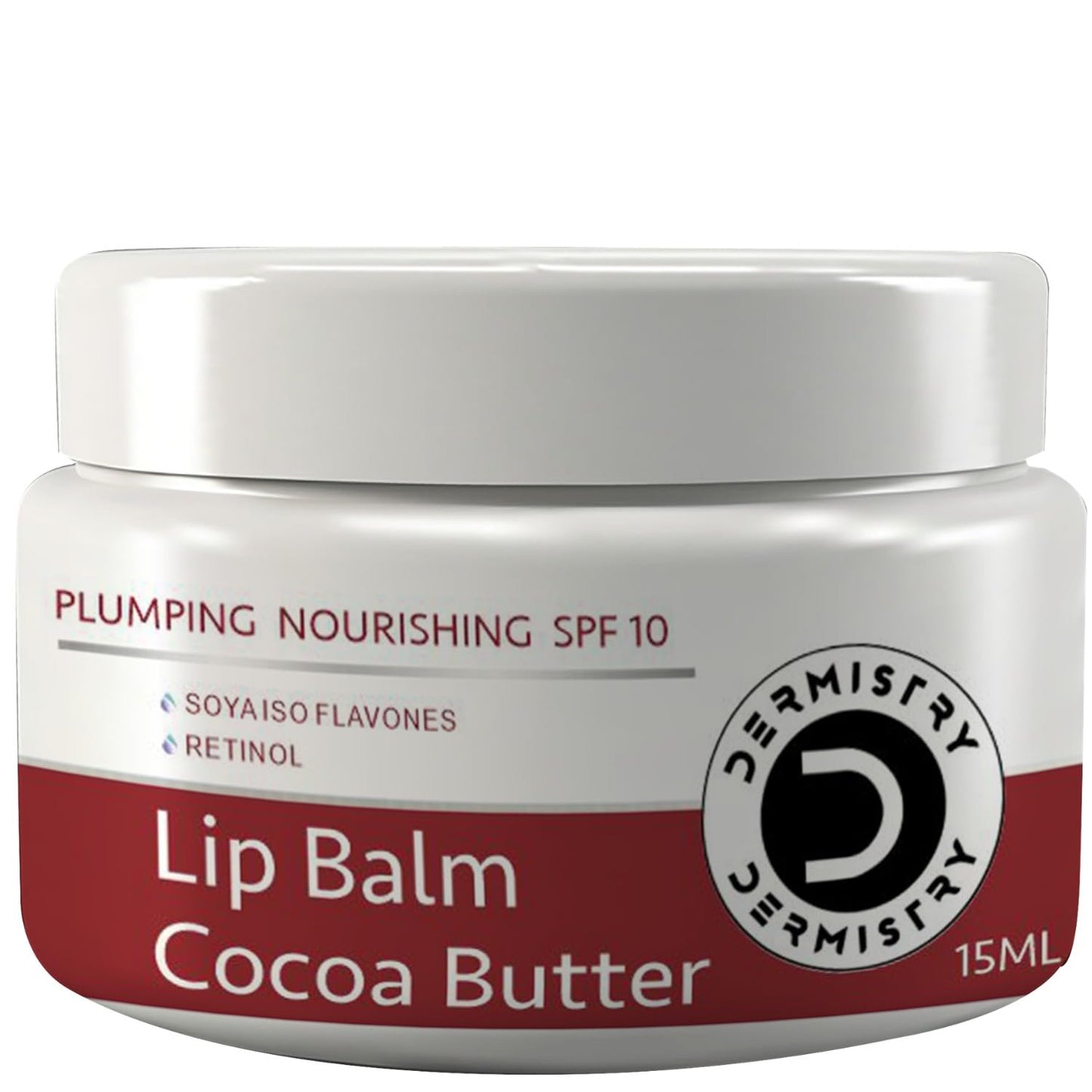 Dermistry Balm Lip Balm for Plumping Nourishing Lightening Cocoa Butter - 15ml