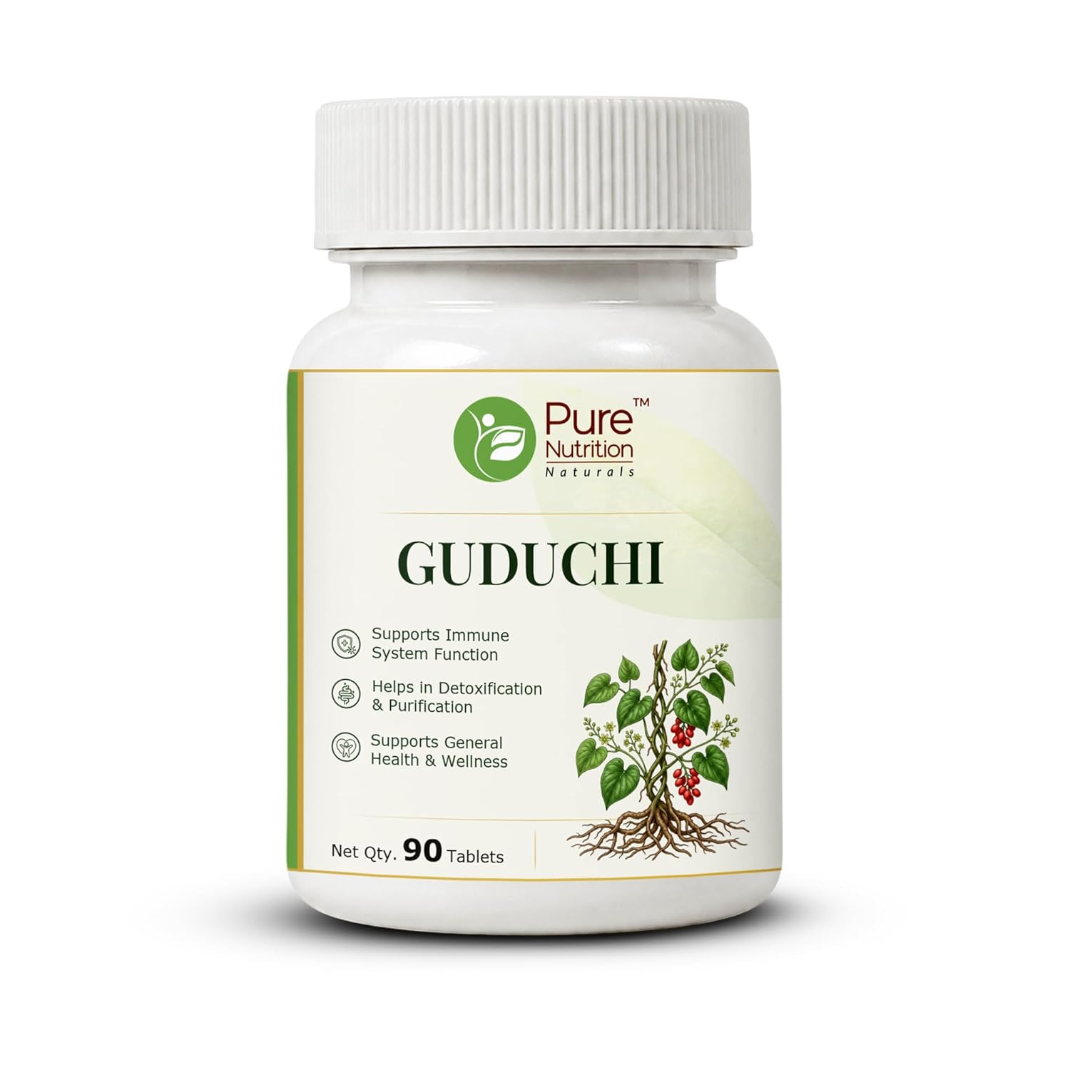 Pure Nutrition Guduchi Tablets (250mg | 90 Tablets)