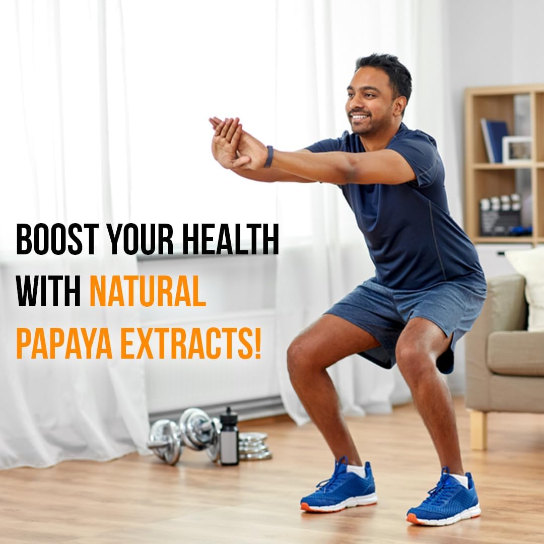 Pure Nutrition Papaya Fruit & Leaf Extract 120 Tablets | Herbal Wellness & Antioxidant Support