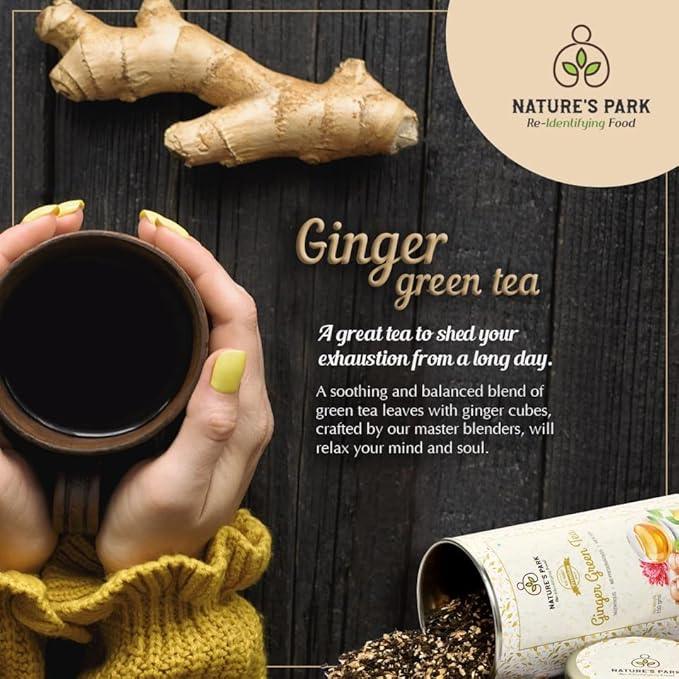 Nature's Park Ginger Green Tea - 150gm