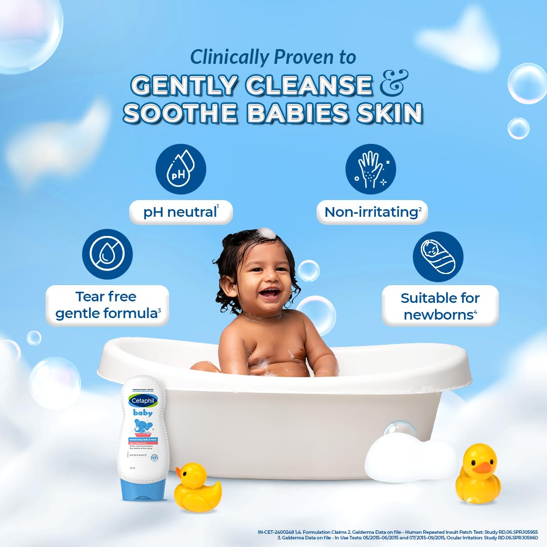 Cetaphil Baby Moisturising Bath & Wash with Aloe Vera & Almond Oil