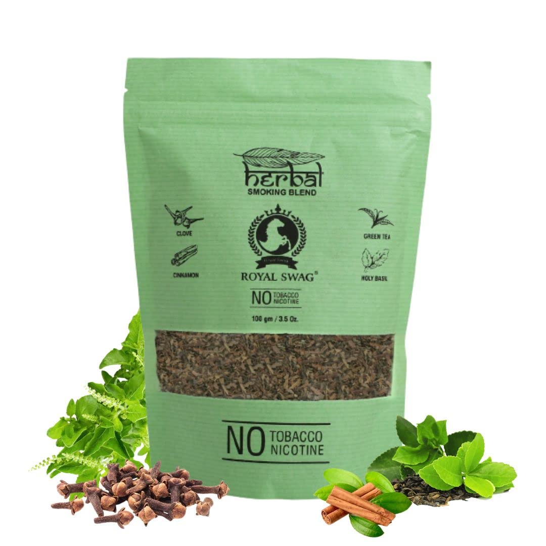 Royal Swag Herbal Smoking Mixture Cinnamon & Clove - Tobacco Free (100g / 3.5 oz)