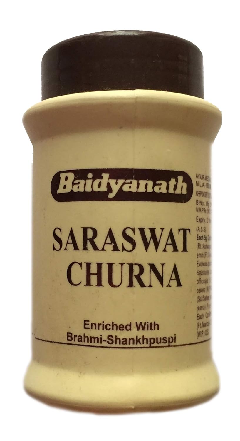 Baidyanath (Jhansi) Saraswat Churna - 60gm - Pack of 2