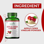 Simply Herbal Apple Cider Vinegar Capsules - 500mg Supplement for Weight Management | ACV Capsules, Probiotics Blend, Boost Metabolism, Belly Fat Loss- 60 Veg Capsules
