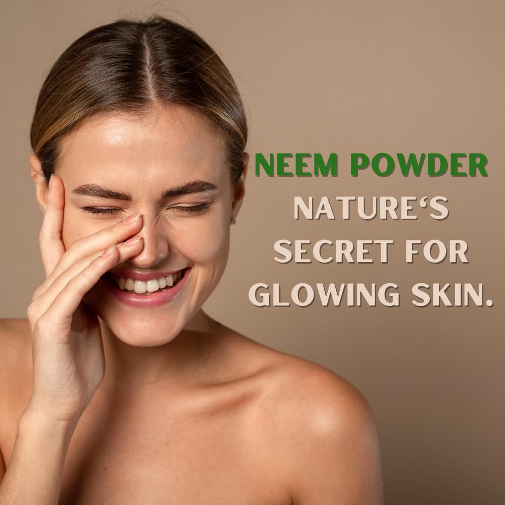 Pure Nutrition Organic Neem Powder - 227g | 100% Pure and Natural | Supports Skin Health, Detoxification, and Immunity