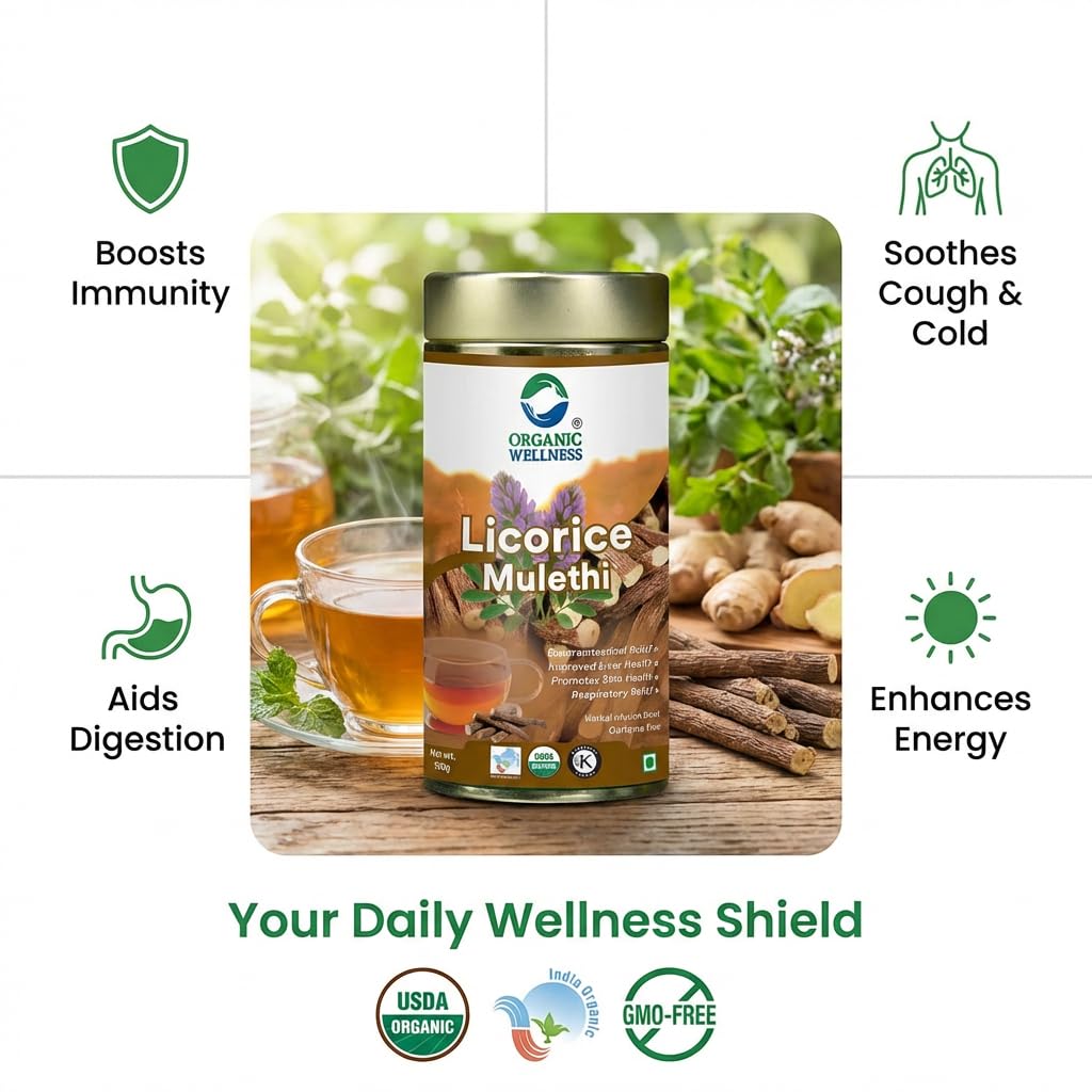 Organic Wellness Licorice Tea 100 gm Tin Pack