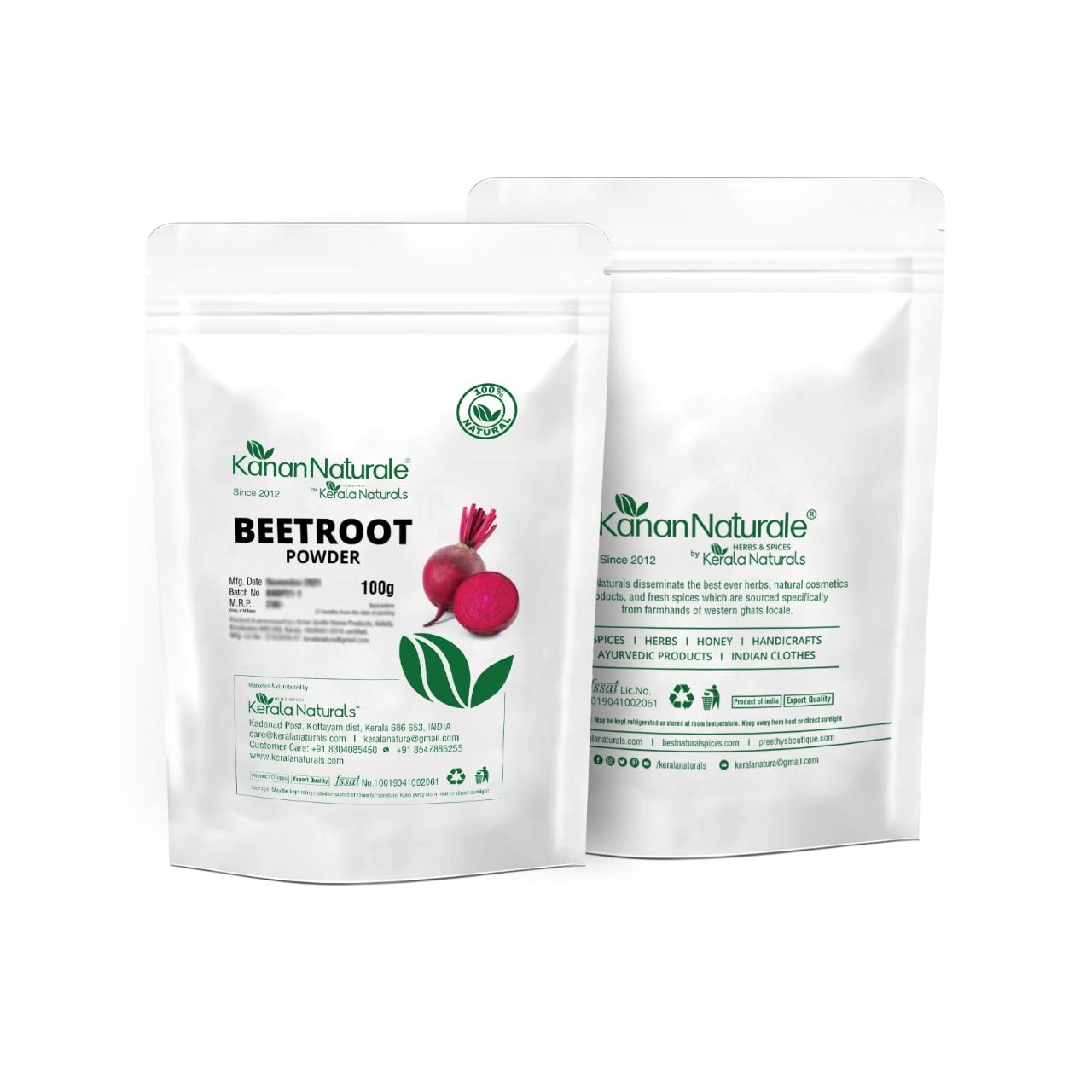 Kerala Naturals Beetroot Powder - 100gms