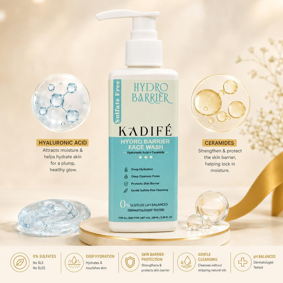 Kadife Hydro Barrier Face Wash (100ml)