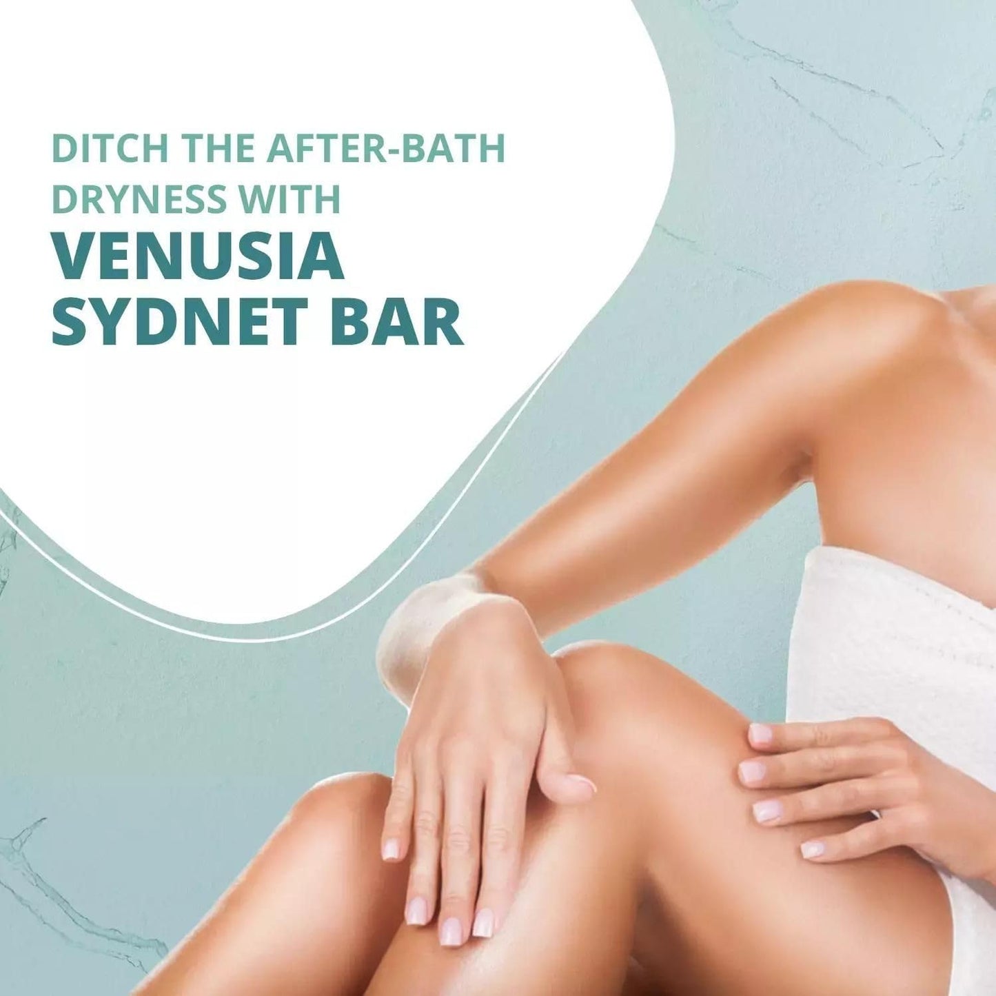 Venusia Cleansing & Moisturising Bathing Bar with Shea & Aloe Butter | Promotes Hydrated & Supple Skin