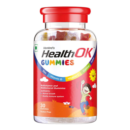 Health OK Multivitamin and Multimineral Gummies | For Normal Growth, Bones & Immunity - 30 Gummies