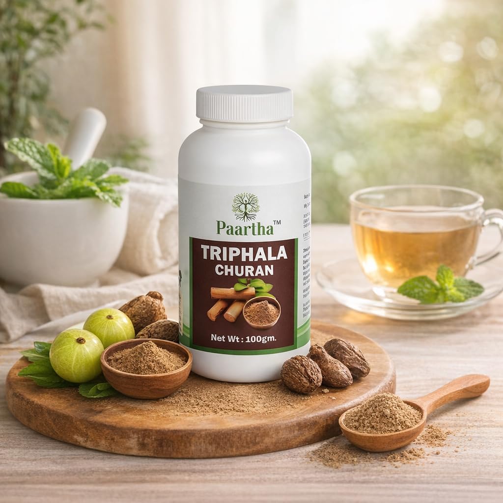 Paartha Triphala Churan – Ayurvedic Herbal Powder for Digestive & Gut Wellness Support – 100g