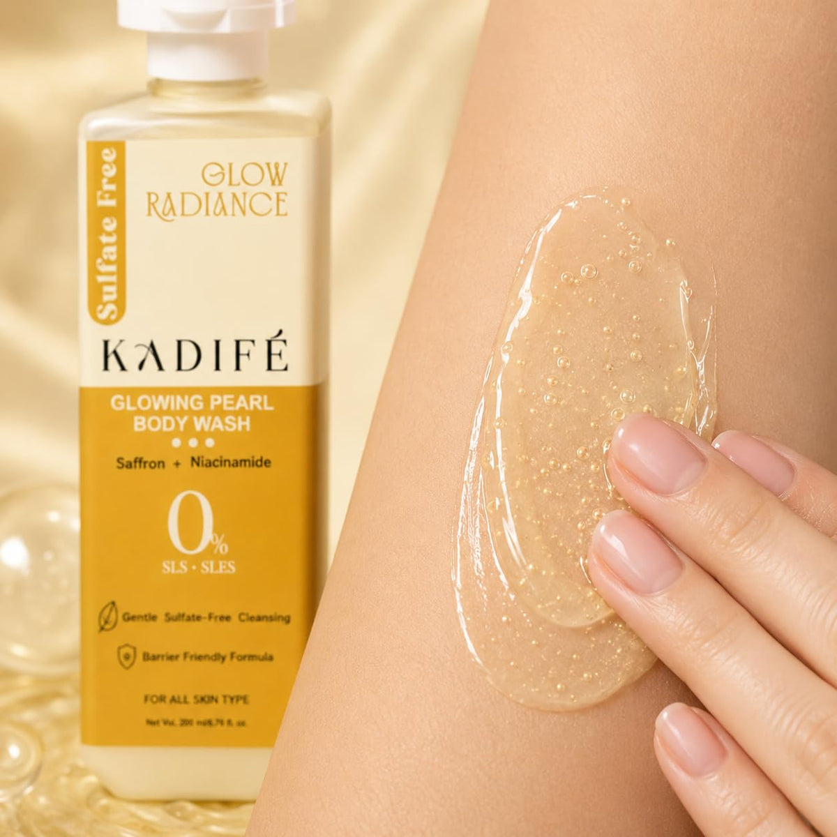 Kadife Glow Radiance Pearl Body Wash (200ml)
