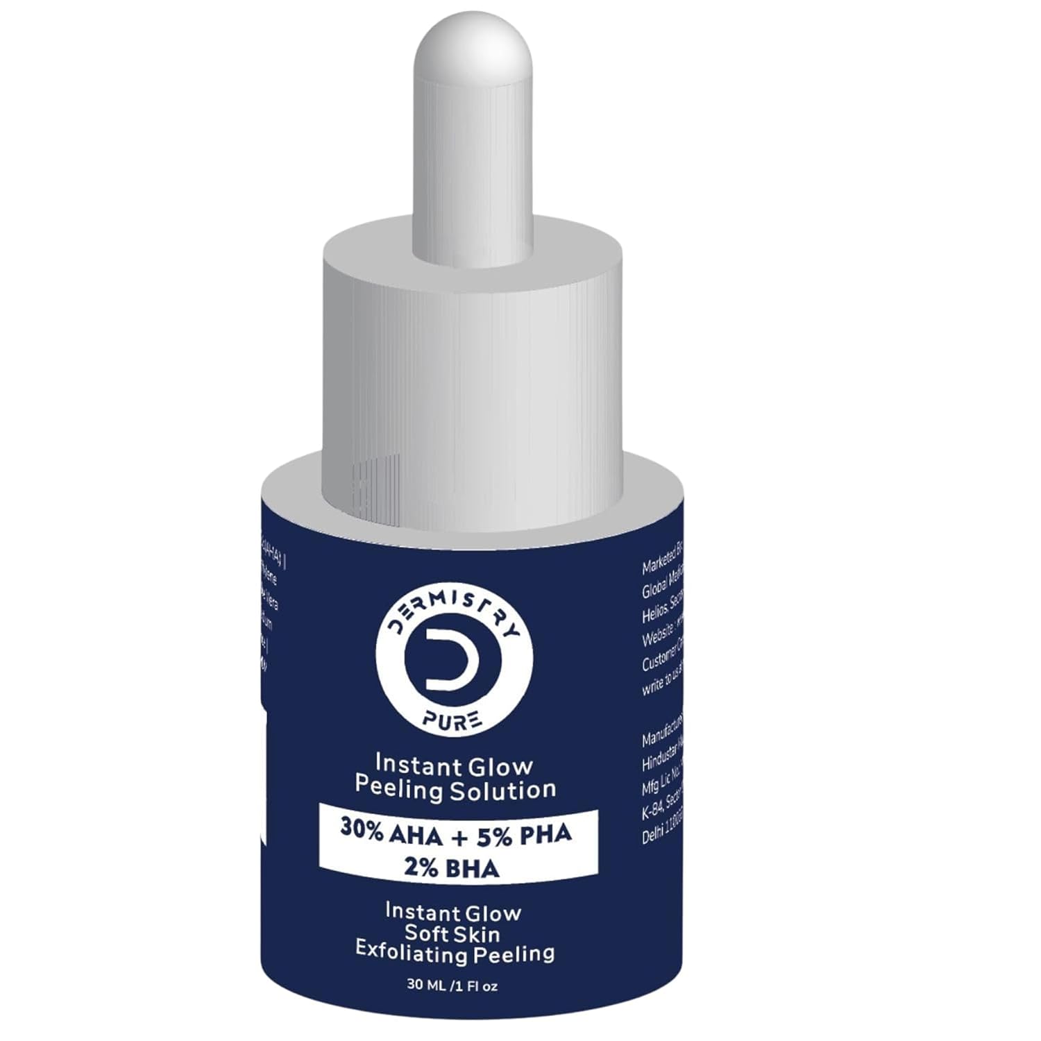 Dermistry 30% AHA 5% PHA 2% BHA Instant Glow Peeling Solution