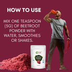 Pure Nutrition Organic Beetroot Powder, 227g | For Hair Care & Face Packs | Helps Skin Glow, Boosts Immunity & Overall Wellness | 100% Pure, Free from Additives | USDA Certified Organic