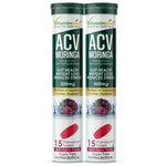 Vitaminnica ACV & Moringa Effervescent Tablets - Mixberry Craving & Gut Support (2-Pack, 30 Count)