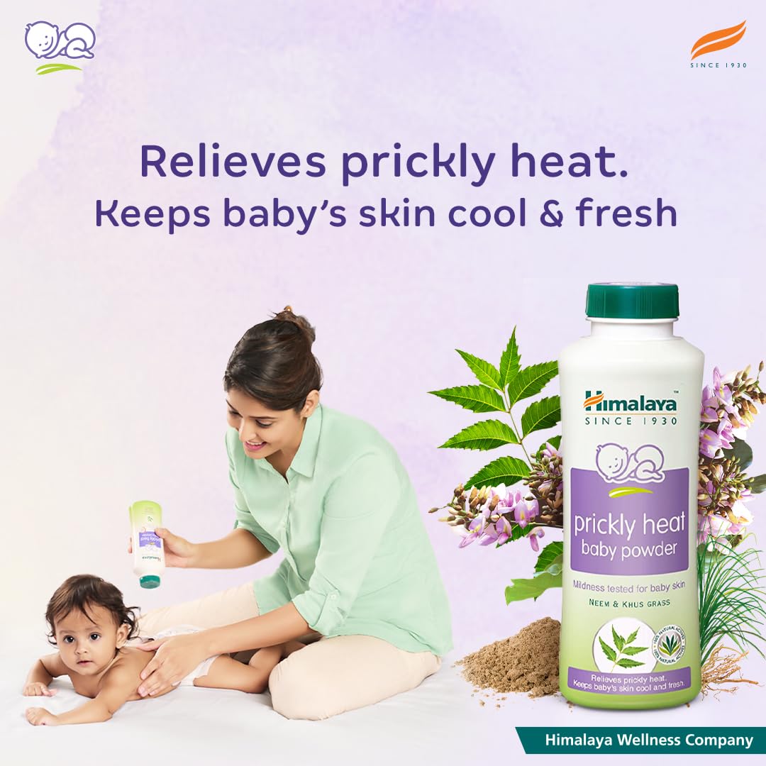 Himalaya Prickly Heat Baby Powder Neem & Khus Grass - 100gm