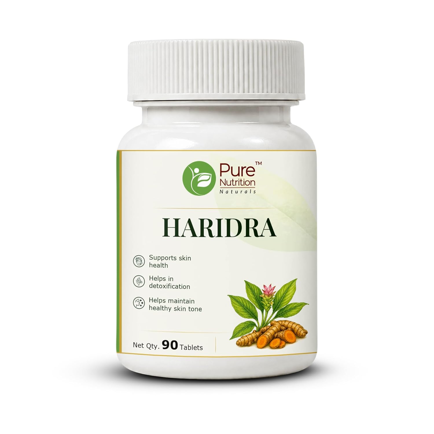 Pure Nutrition Haldi Haridra Tablets (250mg | 90 Tablets)