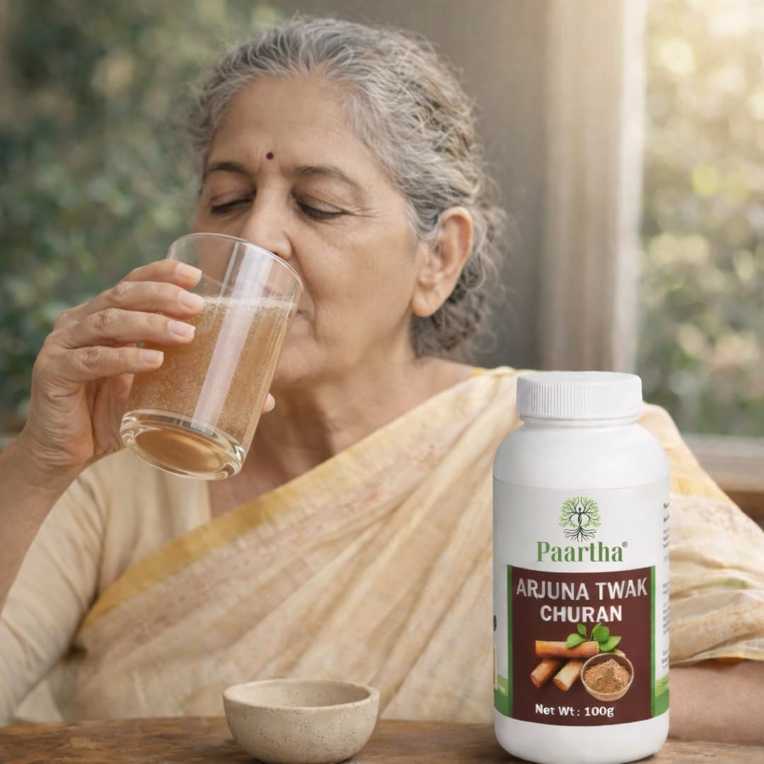 Paartha Arjun Churan Powder – Ayurvedic Arjuna Bark Supplement for Heart & Immunity Support – 100g