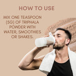 Pure Nutrition Organic Triphala Powder - 227g | 100% Pure and Natural | Supports Digestion, Detoxification, and Overall Wellness