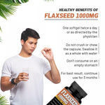 Adorreal Flaxseed Oil Softgels (30 Softgels) | Plant-Based Omega 3-6-9 for Heart Health, Joint Comfort & Skin Radiance