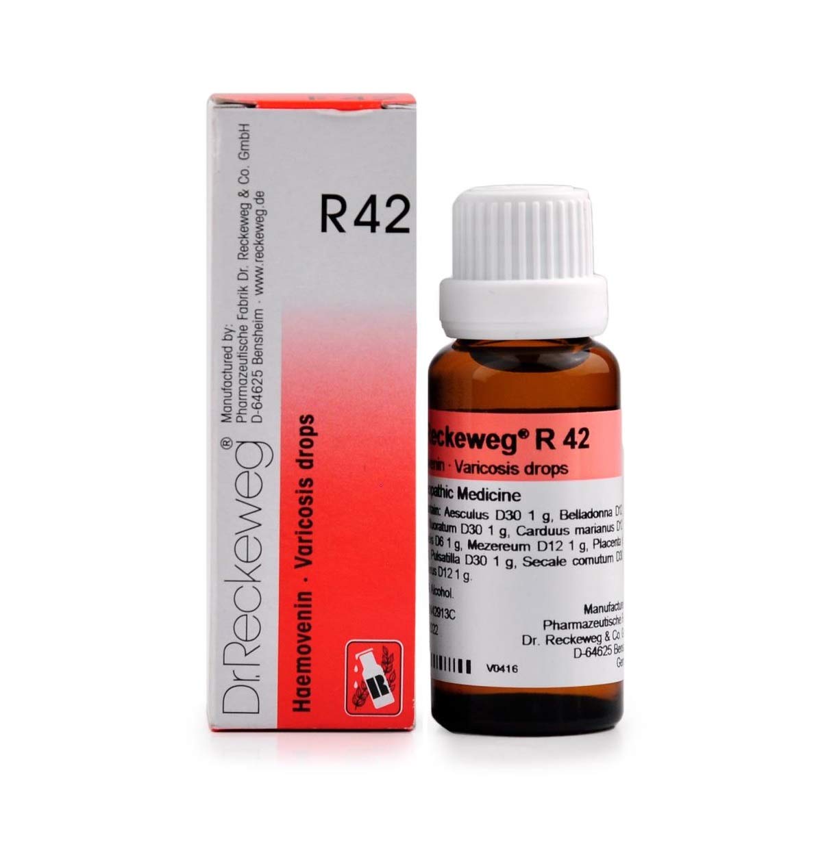 Dr. Reckeweg R42 Varicosis Drop - 22ml (Pack of 2)
