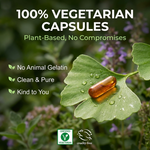 Organic Wellness Healthy Hair Capsules -  90 Vegetarian Capsules