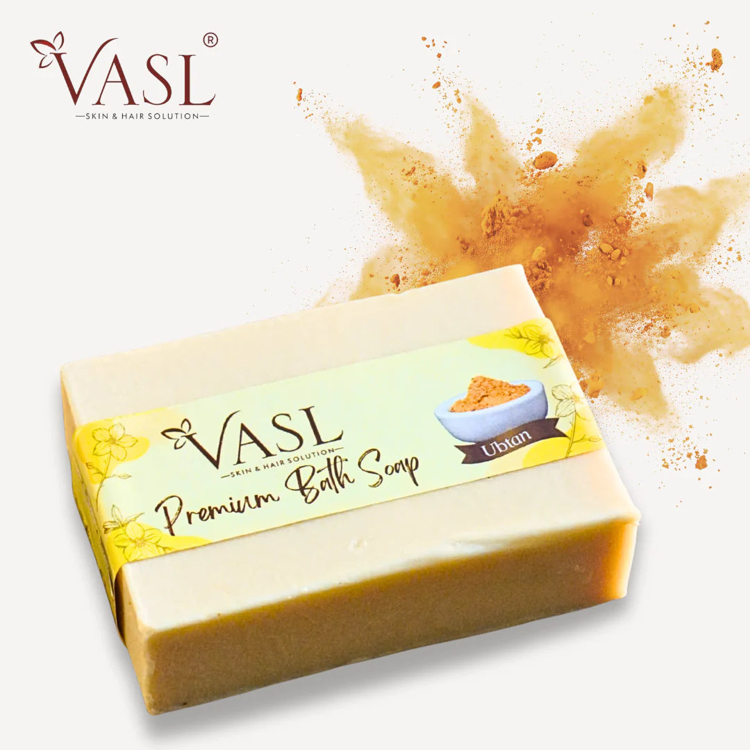 VASL Premium Ubtan Bath Soap Pack of 3 - Ayurvedic Brightening Soap