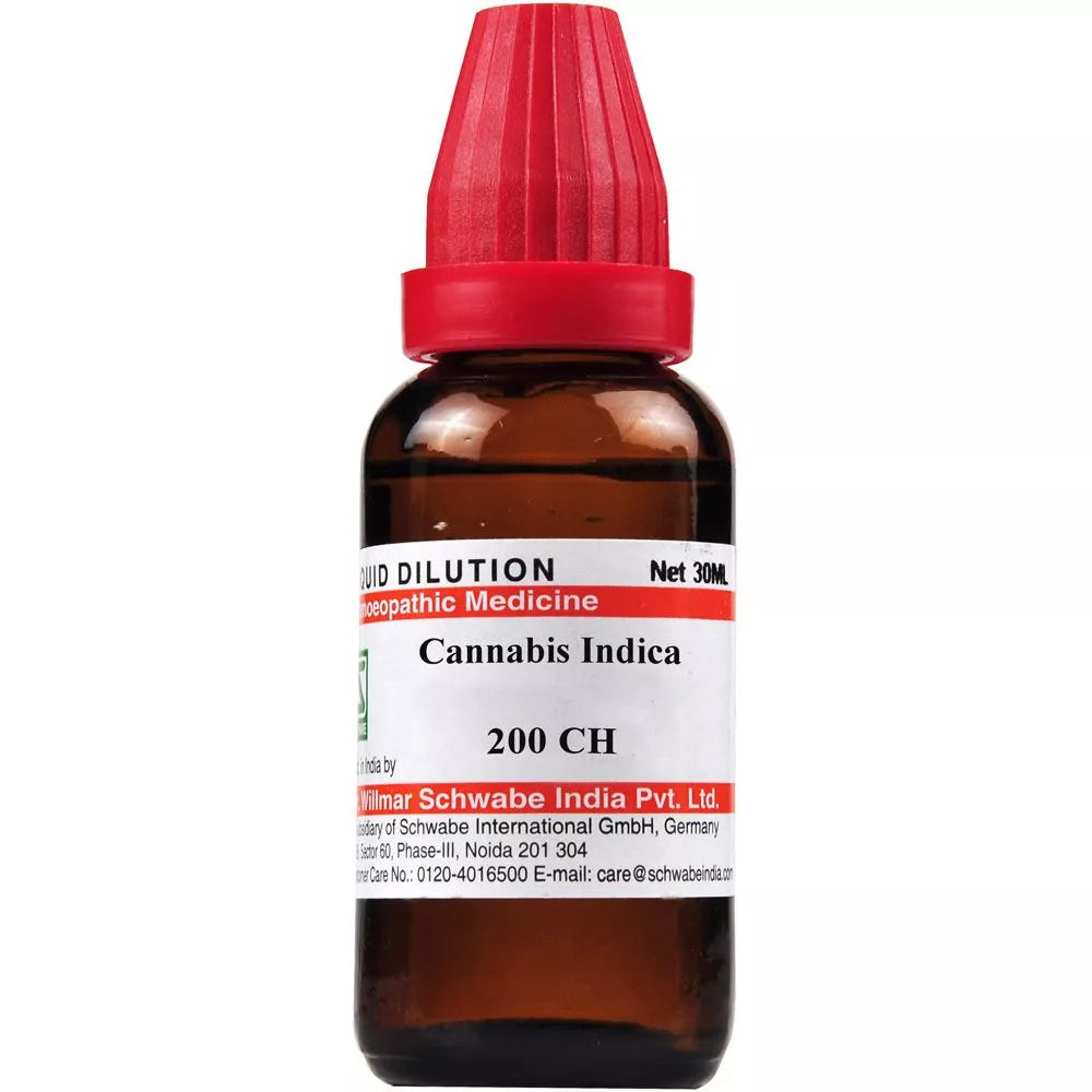 Dr Willmar Schwabe India Cannabis Indica Mother Tincture Q - 200 CH (30ml) pack of 2