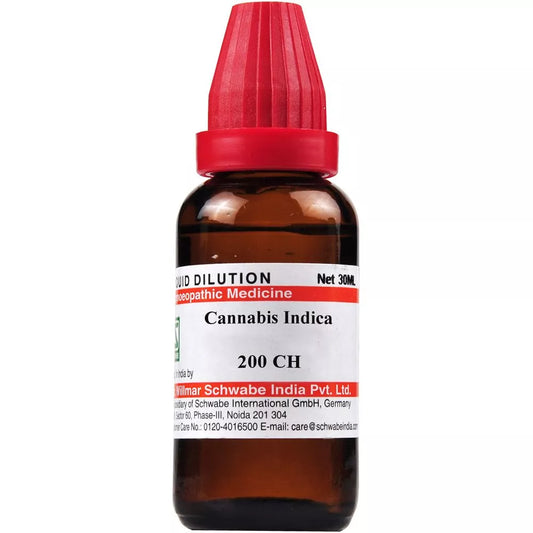 Dr Willmar Schwabe India Cannabis Indica Mother Tincture Q - 200 CH (30ml) pack of 2