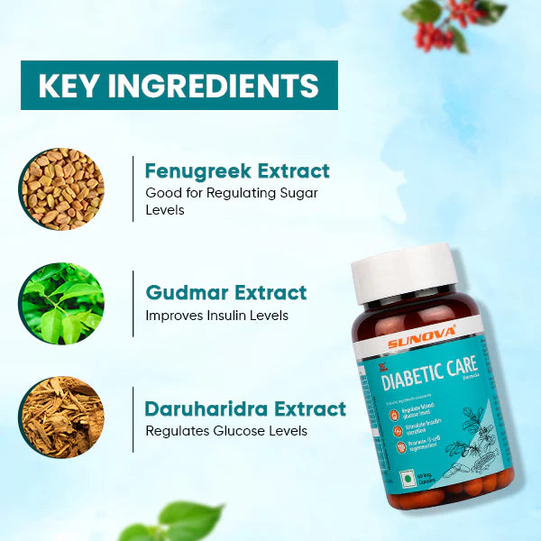 Sunova Diabetic Care Capsule - 60 Capsules