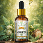Bhudevam Naturals Khadi Eucalyptus Essential Oil for Steam Inhalation, Headache Relief & Muscle Pain - 15ML