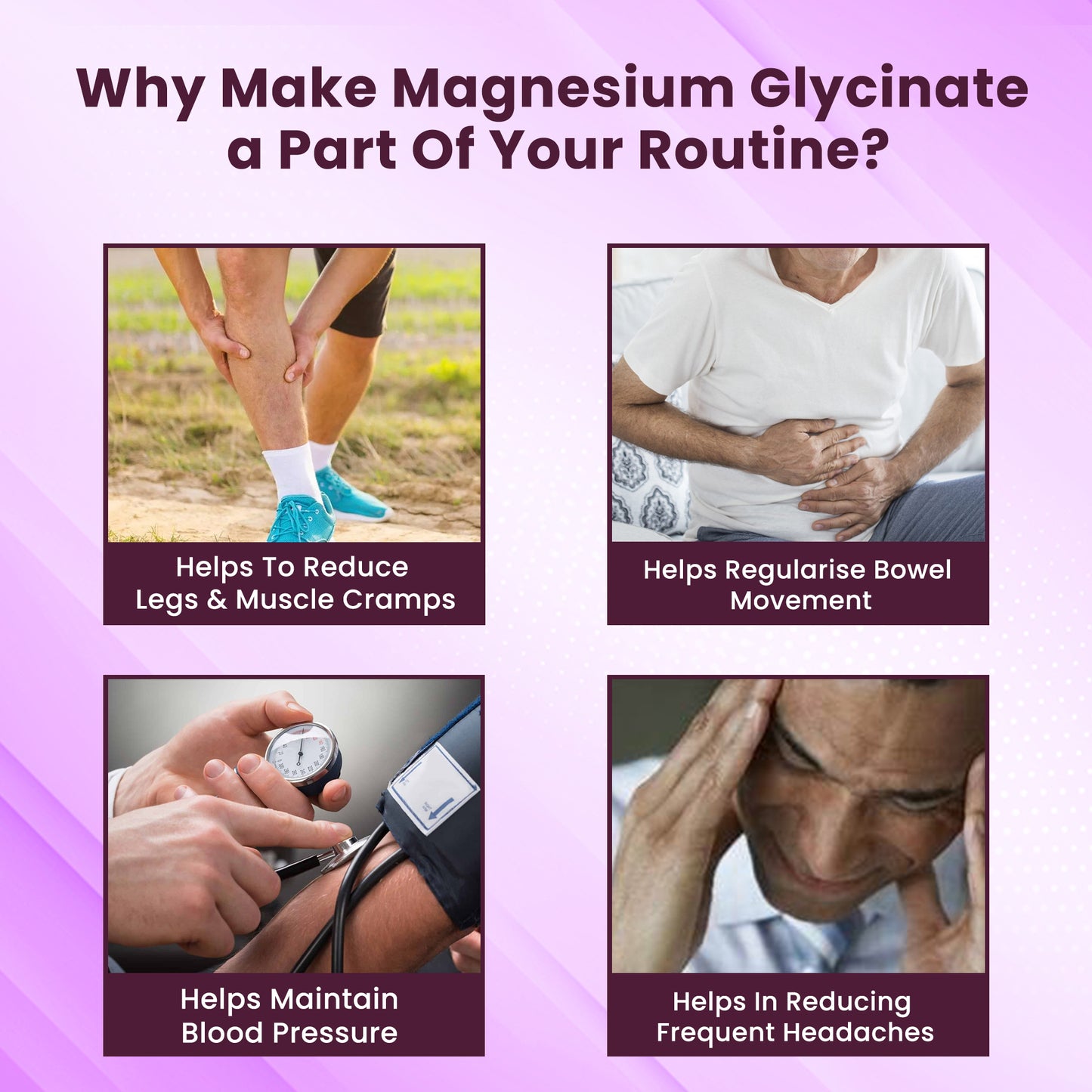 HealthAid Magnesium Glycinate with Zinc Tablets - 60 Tablets