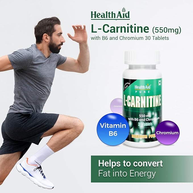 HealthAid L-Carnitine 550 mg Tablet - 30 Tablets