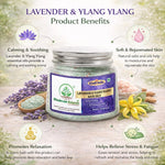 Bhudevam Naturals Khadi Lavender & Basil Bath Salts – Relaxing Aromatherapy Soak for Stress Relief, Muscle Relaxation & Skin Care- 200GM
