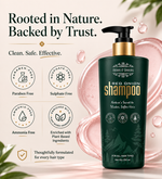 Herbs O' Shrubs Onion Strength & Shine Shampoo with Ayurvedic Ingredients | Onion, Coffee, Brahmi, Hibiscus, Green Tea & Curry Leaf | Gentle Daily Hair Cleanser for All Hair Types, 250 ml