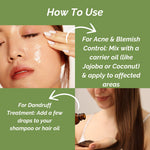 Utkrisht Khadi Pure Neem Oil | For Hair & Skin | Anti-Dandruff, Hair Fall Control & Scalp Nourishment