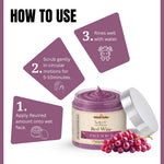 Kayee Ayurveda Red Wine Face Scrub for Glowing & Smooth Skin | Herbal Red Wine Facial Scrub for Gentle Exfoliation, Deep Cleansing & Dead Skin Removal | Helps Remove Dirt, Excess Oil & Impurities for Soft, Fresh & Radiant-Looking Skin