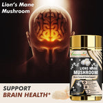 Vitaminnica Lion's Mane Mushroom Capsules - Brain Focus & Memory Support, 60 Count