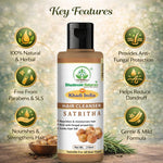 Bhudevam Naturals Khadi Satritha Hair Cleanser – Natural Care for Thick & Healthy Hair- 420ML (Pack of 2)