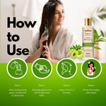 Kayee Ayurveda Amla Bhringraj Hair Conditioner for Men & Women | Herbal Conditioner for Dry, Rough & Frizzy Hair | Helps Condition Hair, Improve Manageability, Reduce Roughness & Maintain Healthy-Looking Shine | 210 ml