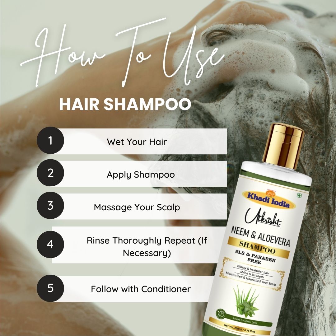Utkrisht Khadi Neem & Aloe Vera Shampoo (200ml)