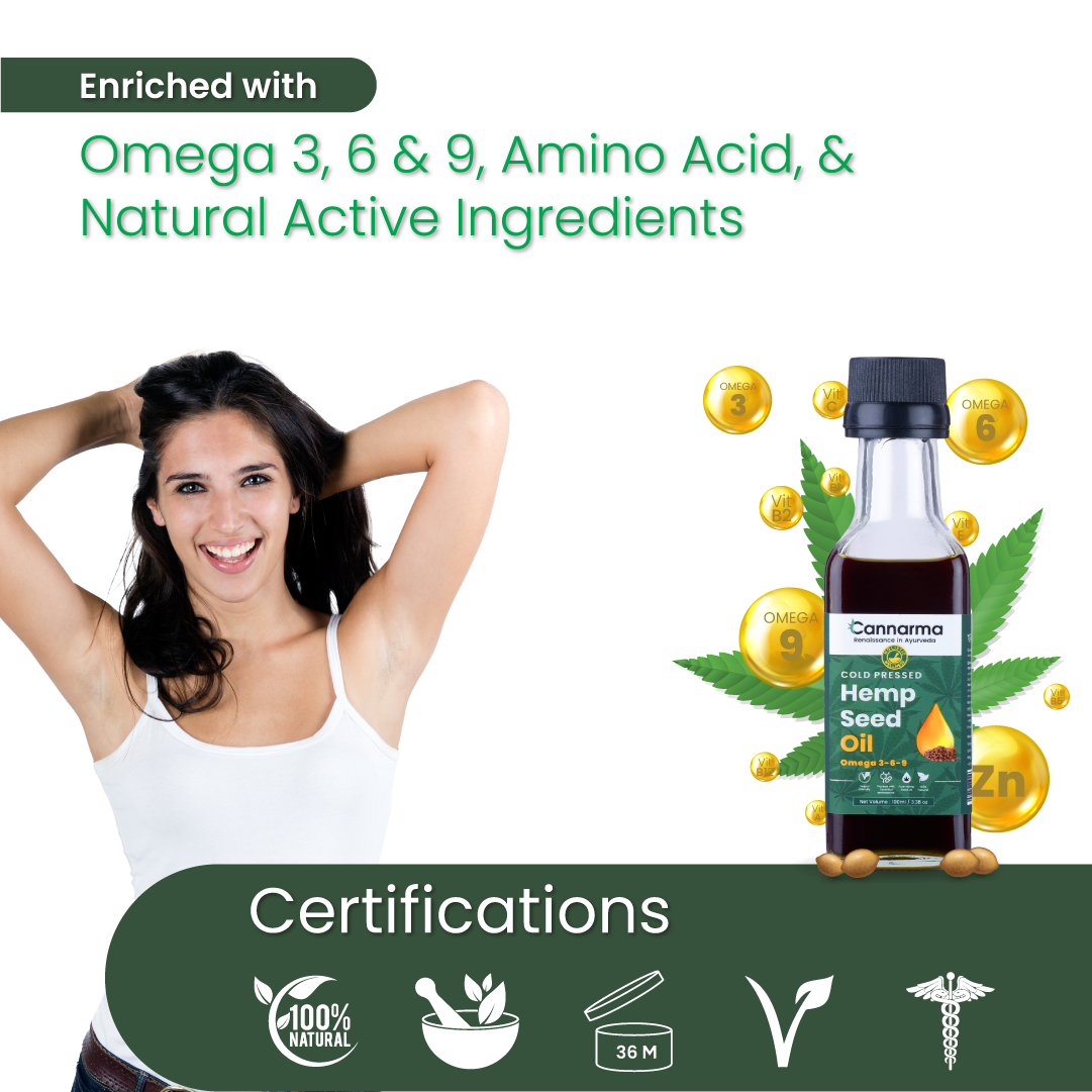 Cannarma Ultra Premium Hemp Seed Oil | 100% Pure & Organic - 100ml
