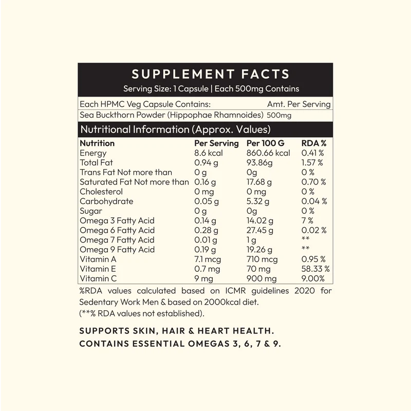 WellWith Sea Buckthorn Vitamin C Capsule (60 Each)